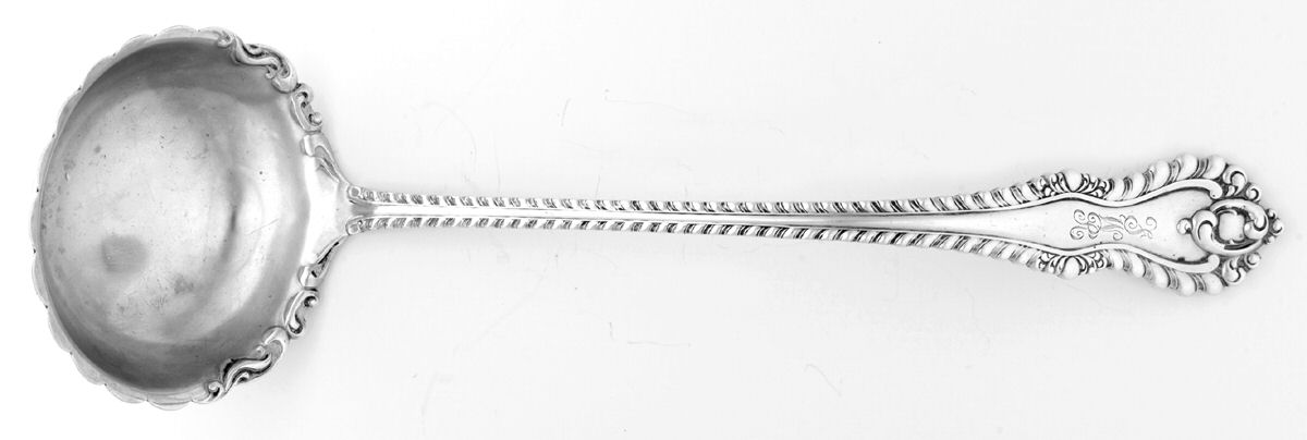 Mazarin (Sterling, 1892, No Monograms) Solid Soup Ladle by Dominick & Haff-1