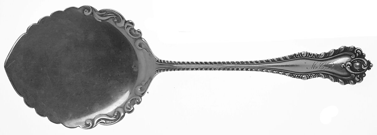 Mazarin (Sterling, 1892, No Monograms) Small Solid Pie Knife by Dominick & Haff-1
