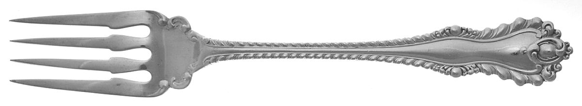 Mazarin (Sterling, 1892, No Monograms) Individual Solid Fish Fork by Dominick & Haff-1