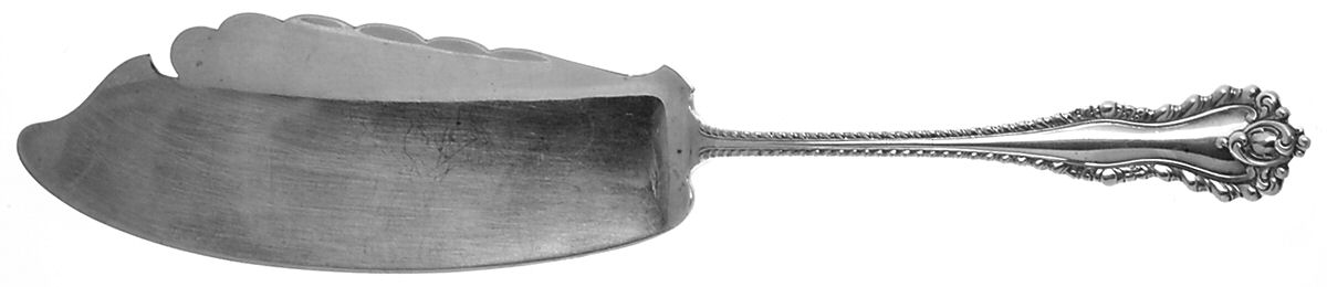 Mazarin (Sterling, 1892, No Monograms) Large Solid Fish Serving Knife by Dominick & Haff-1