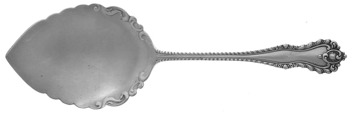 Mazarin (Sterling, 1892, No Monograms) Large Solid Pie Knife by Dominick & Haff-1