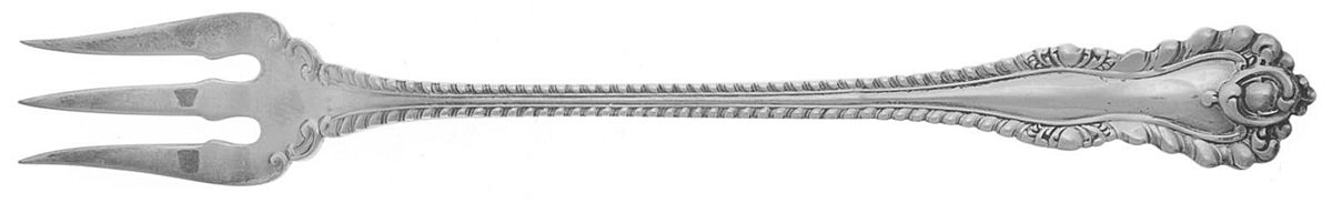 Mazarin (Sterling, 1892, No Monograms) Oyster Fork by Dominick & Haff-1