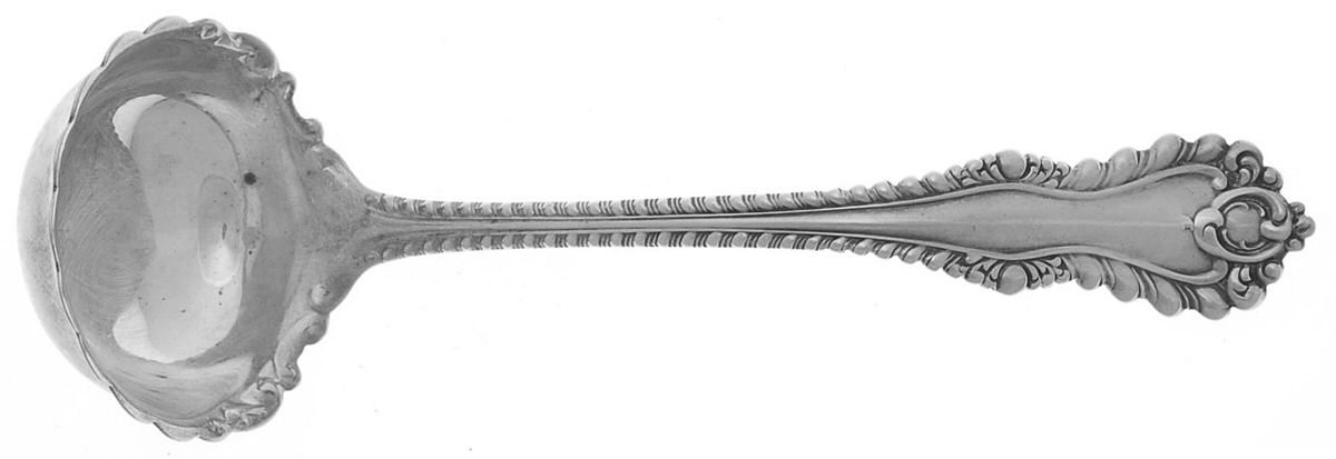 Mazarin (Sterling, 1892, No Monograms) Solid Gravy Ladle by Dominick & Haff-1