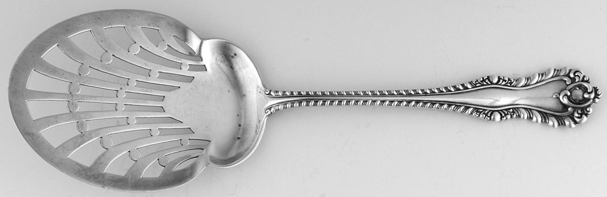 Mazarin (Sterling, 1892, No Monograms) Solid Pierced Egg Server by Dominick & Haff-1