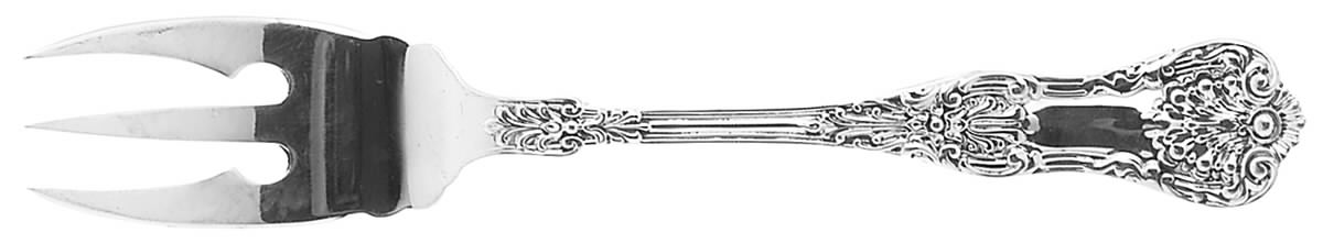 New King (Sterling, 1898) Pastry Fork by Dominick & Haff-1