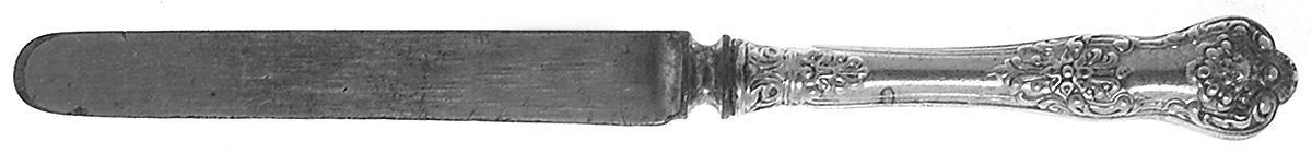 New King (Sterling, 1898) Youth/Tea Knife with Silverplate Blade by Dominick & Haff-1