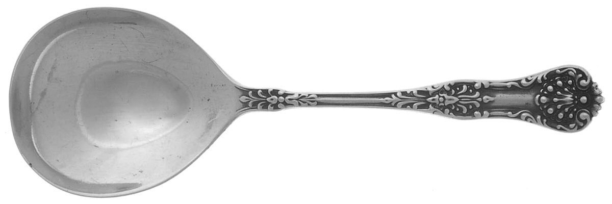 New King (Sterling, 1898) Solid Bon Bon Spoon by Dominick & Haff-1