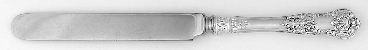 New King (Sterling, 1898) Dessert/Tea Knife with Stainless Blade by Dominick & Haff-1