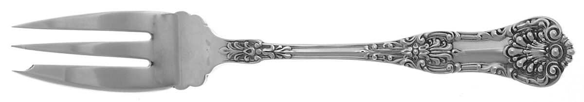 New King (Sterling, 1898) 3-Tine Salad Fork by Dominick & Haff-1