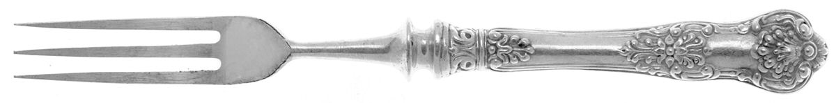 New King (Sterling, 1898) Individual Silverplate Prong Bird Fork by Dominick & Haff-1