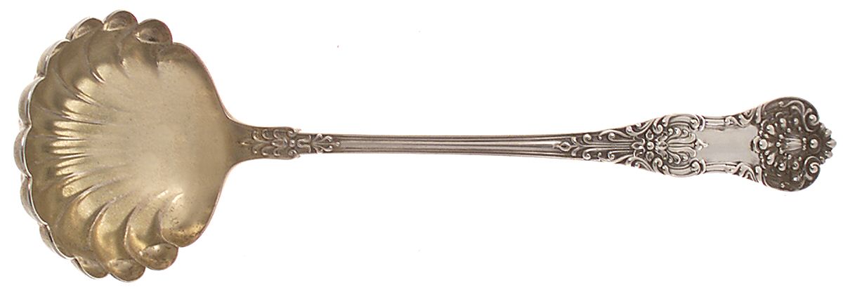 New King (Sterling, 1898) Solid Soup Ladle by Dominick & Haff-1