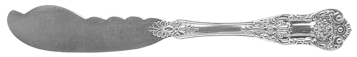 New King (Sterling, 1898) Flat Handle Butter Spreader by Dominick & Haff-1