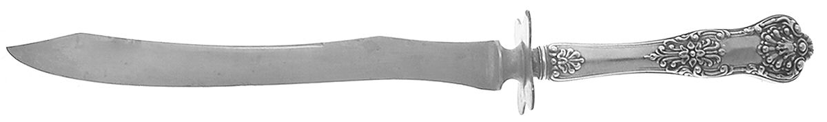 New King (Sterling, 1898) Large Stainless Blade Roast Carving Knife by Dominick & Haff-1