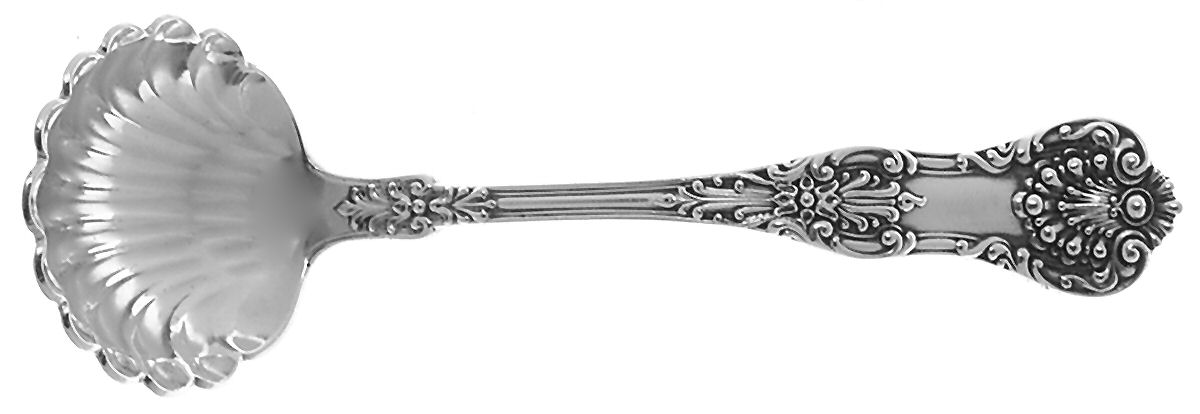 New King (Sterling, 1898) Solid Piece Cream Ladle by Dominick & Haff-1