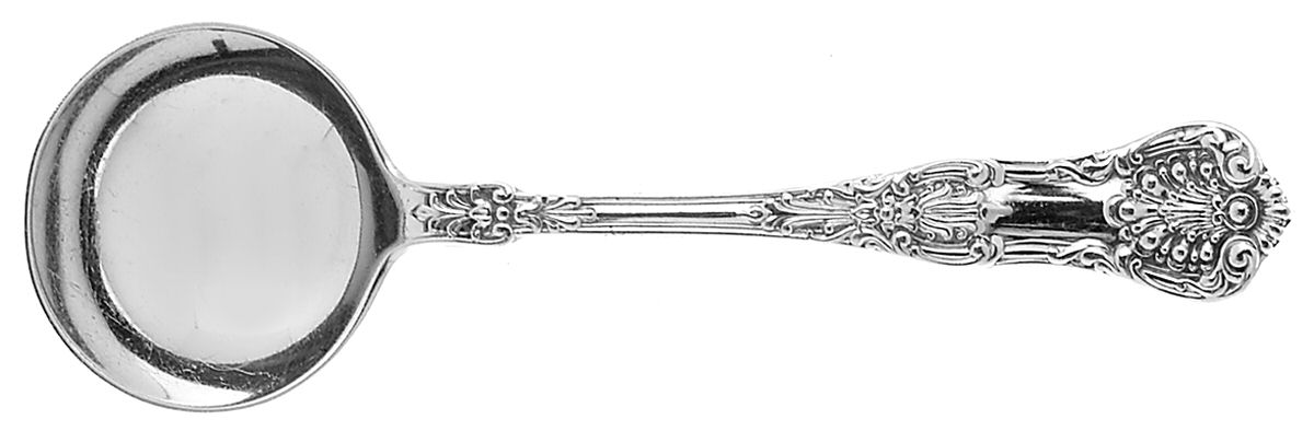 New King (Sterling, 1898) Round Bowl Soup Spoon (Bouillon) by Dominick & Haff-1