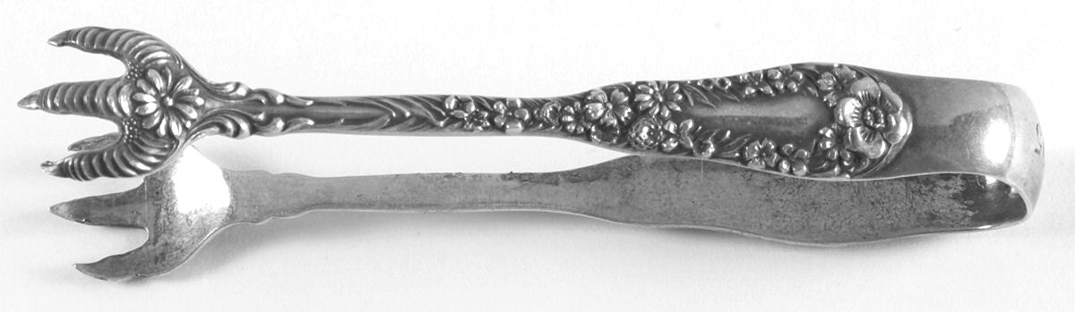 No. 10 (Sterling, 1896) Bon Bon Tongs by Dominick & Haff-1