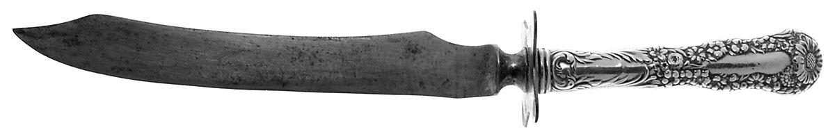 No. 10 (Sterling, 1896) Small Steak Carving Knife with Stainless Blade by Dominick & Haff-1