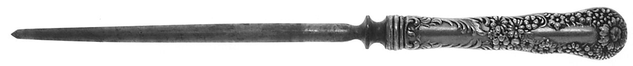 No. 10 (Sterling, 1896) Small Steel Rod Sharpener Knife by Dominick & Haff-1