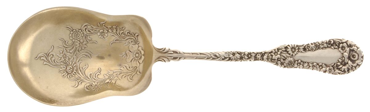 No. 10 (Sterling, 1896) Small Solid Berry/Casserole Spoon by Dominick & Haff-1