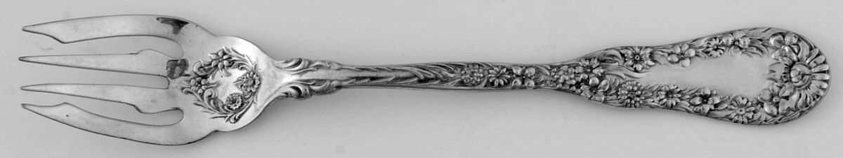 No. 10 (Sterling, 1896) Small Individual Solid Fish/Salad Fork by Dominick & Haff-1