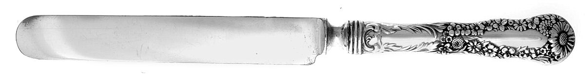 No. 10 (Sterling, 1896) Blunt Hollow Knife with Bolster by Dominick & Haff-1