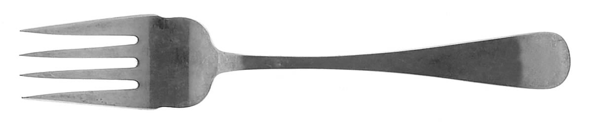 Old English Antique (Sterling, 1880) Fork-Cold Meat/Servg-Sm/Solid by Dominick & Haff-1