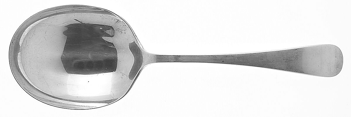 Old English Antique (Sterling, 1880) Vegetable Serving Spoon (Solid) by Dominick & Haff-1