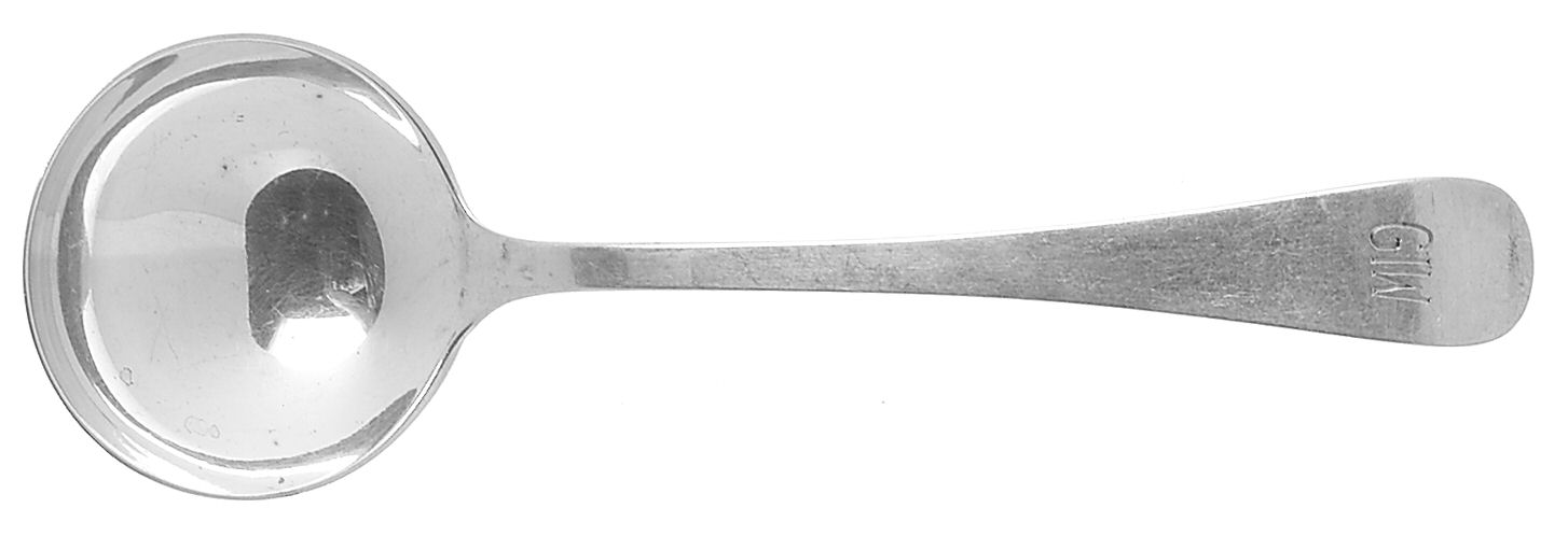Old English Antique (Sterling, 1880) Large Round Bowl Soup Spoon (Bouillon) by Dominick & Haff-1