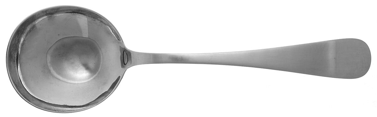 Old English Antique (Sterling, 1880) Round Bowl Soup Spoon (Gumbo) by Dominick & Haff-1