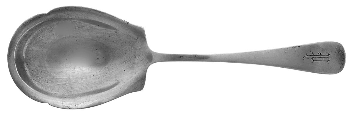 Old English Antique (Sterling, 1880) Small Solid Berry/Casserole Spoon by Dominick & Haff-1