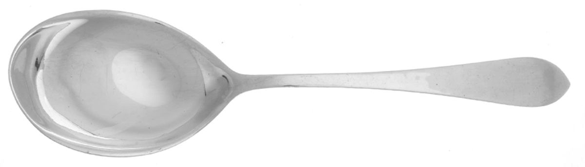 Pointed Antique-Hammered (Sterling) Solid Salad Serving Spoon by Dominick & Haff-1