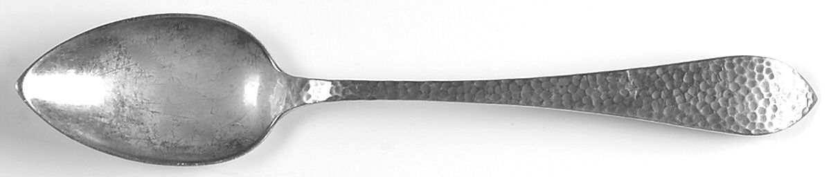 Pointed Antique-Hammered (Sterling) Monogram Teaspoon by Dominick & Haff-1