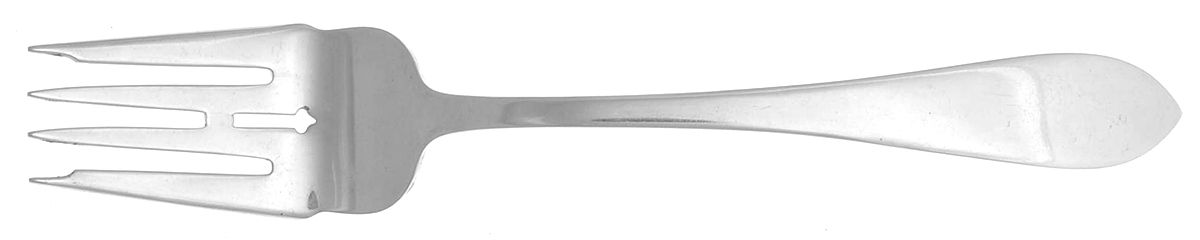 Pointed Antique (Sterling) Fork-Cold Meat/Servg-Sm/Solid by Dominick & Haff-1