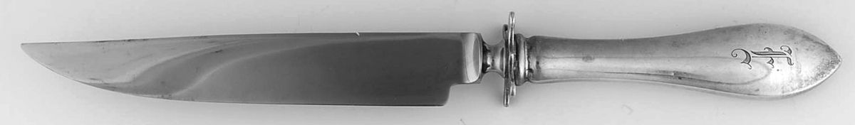 Pointed Antique (Sterling) Small Steak Carving Knife with Stainless Blade by Dominick & Haff-1