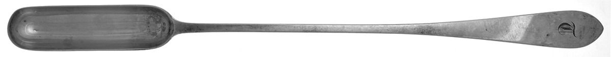 Pointed Antique (Sterling) Marrow/Bone Scoop, Solid Piece by Dominick & Haff-1