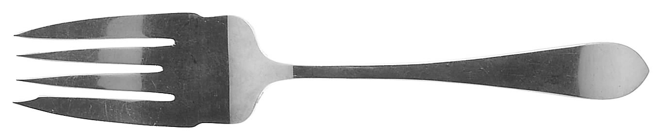 Pointed Antique (Sterling) Large Solid Cold Meat Serving Fork by Dominick & Haff-1