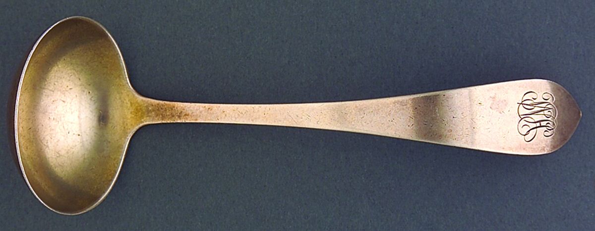Pointed Antique (Sterling) Solid Piece Cream Ladle by Dominick & Haff-1
