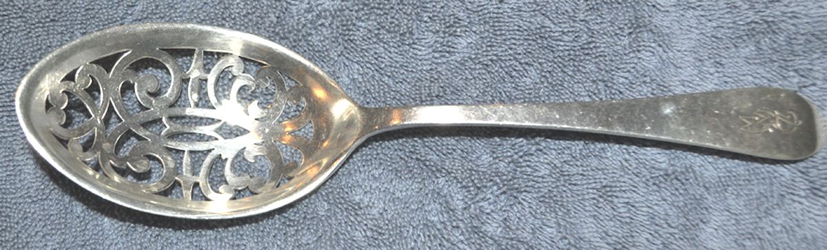 Pointed Antique (Sterling) Ice Serving Spoon Large by Dominick & Haff-1