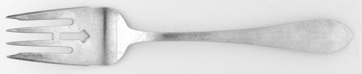 Pointed Antique (Sterling) Dessert Fork by Dominick & Haff-1