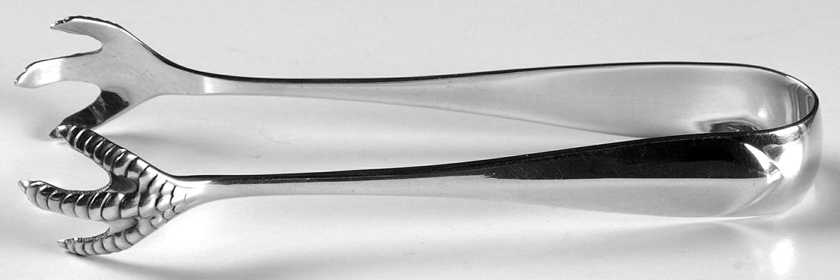 Pointed Antique (Sterling) Small Sugar Tongs by Dominick & Haff-1
