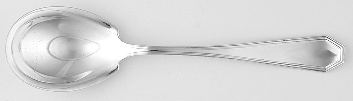 Queen Anne-Plain (Sterling, 1910) Sugar Spoon by Dominick & Haff-1