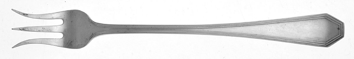Queen Anne-Plain (Sterling, 1910) Cocktail/Seafood Fork by Dominick & Haff-1