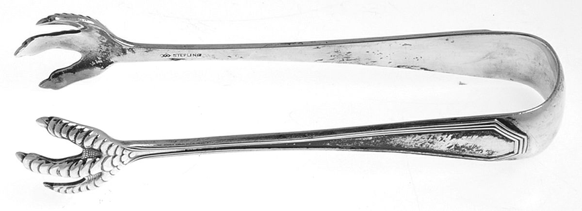 Queen Anne-Plain (Sterling, 1910) Small Sugar Tongs by Dominick & Haff-1