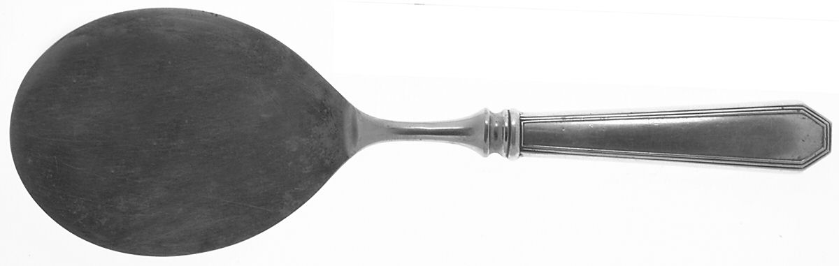 Queen Anne-Plain (Sterling, 1910) Pastry Server with Stainless Blade by Dominick & Haff-1