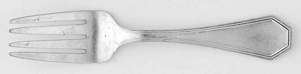 Queen Anne-Plain (Sterling, 1910) Baby Fork by Dominick & Haff-1