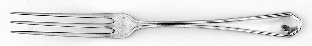 Queen Anne-Plain (Sterling, 1910) Strawberry Fork by Dominick & Haff-1
