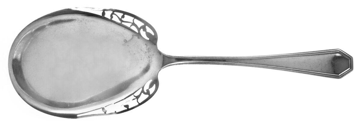Queen Anne-Plain (Sterling, 1910) Small Solid Berry/Casserole Spoon by Dominick & Haff-1