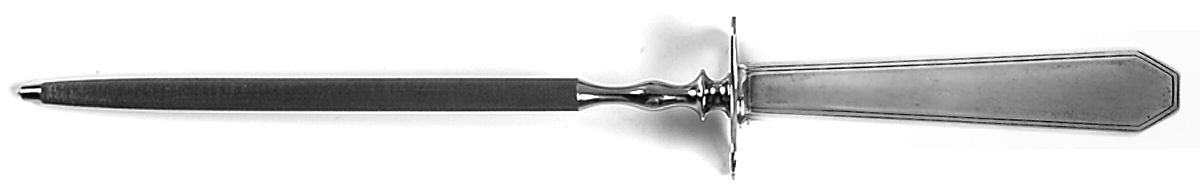 Queen Anne-Plain (Sterling, 1910) Large Steel Rod Knife Sharpener by Dominick & Haff-1