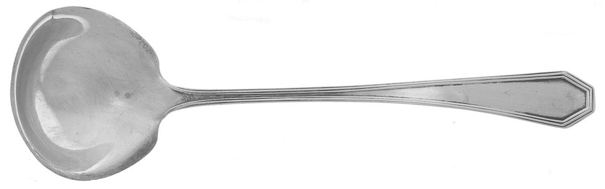 Queen Anne-Plain (Sterling, 1910) Solid Piece Cream Ladle by Dominick & Haff-1