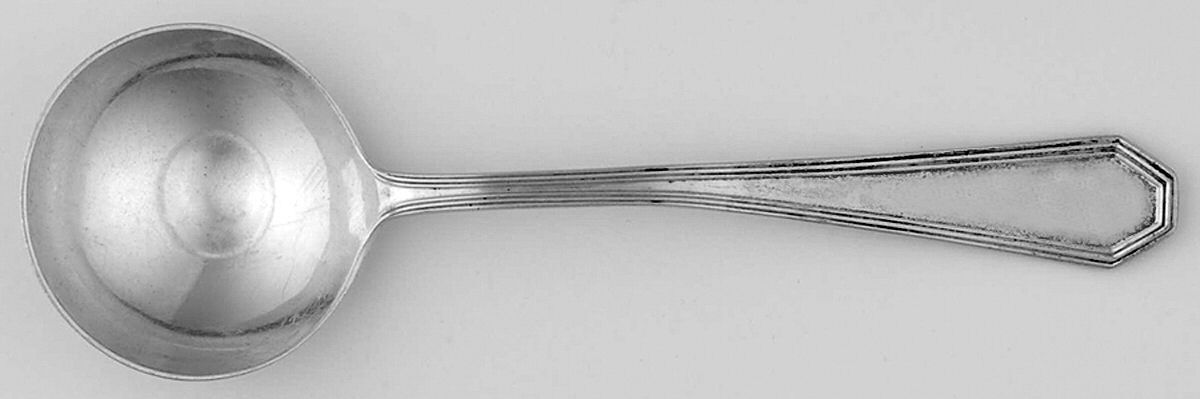 Queen Anne-Plain (Sterling, 1910) Large Round Bowl Soup Spoon (Bouillon) by Dominick & Haff-1